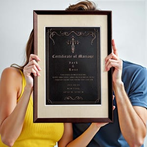 Christliche Kupferhochzeitsurkunde - Individuell gravierte Schriftgelübde Plaque, auf Glauben basierendes Heiratsgeschenk
