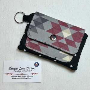 Mini billetera de mujer, billetera pequeña de tela de lona, monedero en efectivo, bolsa con cremallera, bolsa para tarjetas de crédito, billetera llavero, regalo asequible