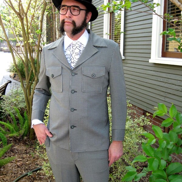 1970s Check Leisure Suit