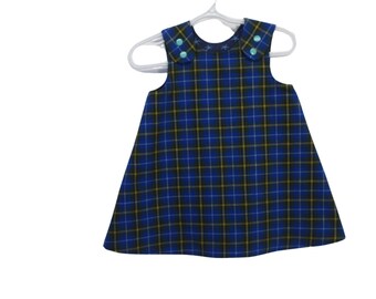 Baby Dress - Size 18 to 24 months - Nova Scotia Tartan