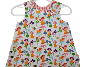 Baby Dress - Size 6 to 12 months - Whimsical Forest