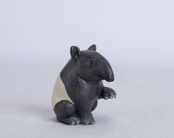 Handcrafted Clay Animal - Malayan Tapir 2