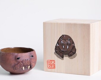 Handmade Unique Artisan Pottery Cup - Walrus Ceramic Mug 3
