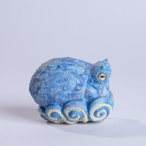Handcrafted Clay Animal - Blue Octopus
