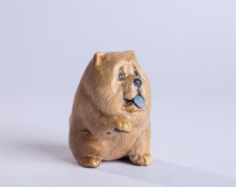 Handcrafted Clay Animal - Chow Chow
