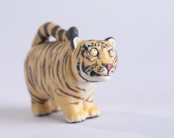 Handcrafted Clay Animal - Adorkable Tiger