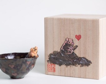 Clay Oink Heart Bowl – Handcraft Cute Ceramic Art Bowl