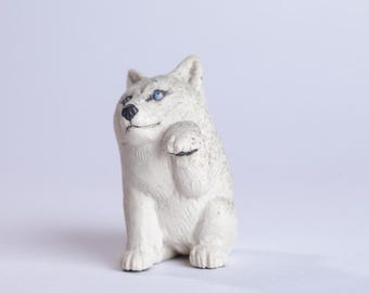 Handcrafted Clay Animal - Maneki Shiba Inu
