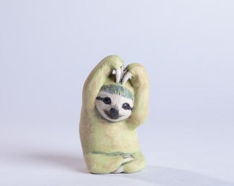 Handcrafted Clay Animal - SweetHeart Sloth