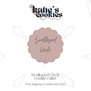Scalloped Circle Cookie Cutter (multiple sizes available) - Circle Cookie Cutter - 3D Printed