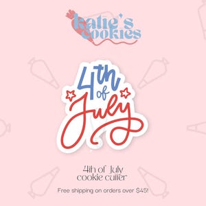 4th of July Cookie Cutter (multiple sizes available) - July 4th Set - 3D Printed