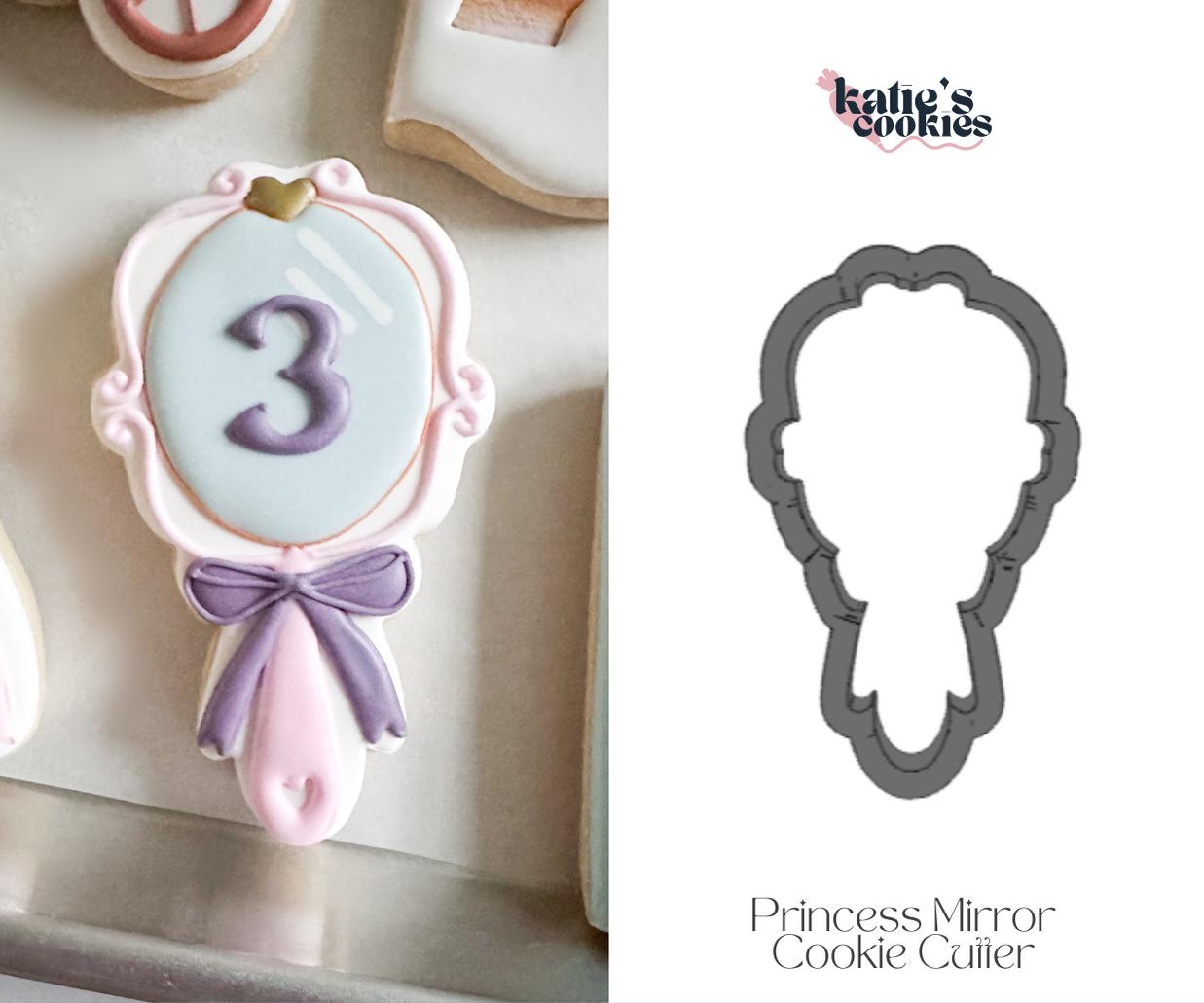 Princess Mirror Cookie Cutter (multiple sizes available) - Princess Collection - 3D Printed