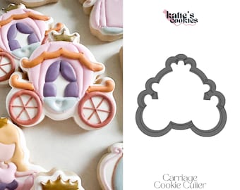 Princess Carriage Cookie Cutter (multiple sizes available) - Princess Collection - 3D Printed