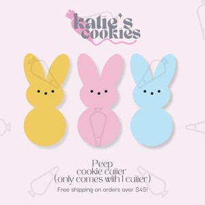 Easter Peep Cookie Cutter (multiple sizes available) - Number - 3D Printed