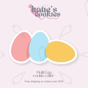 Easter Eggs Cookie Cutter (multiple sizes available) - Multi Egg - 3D Printed