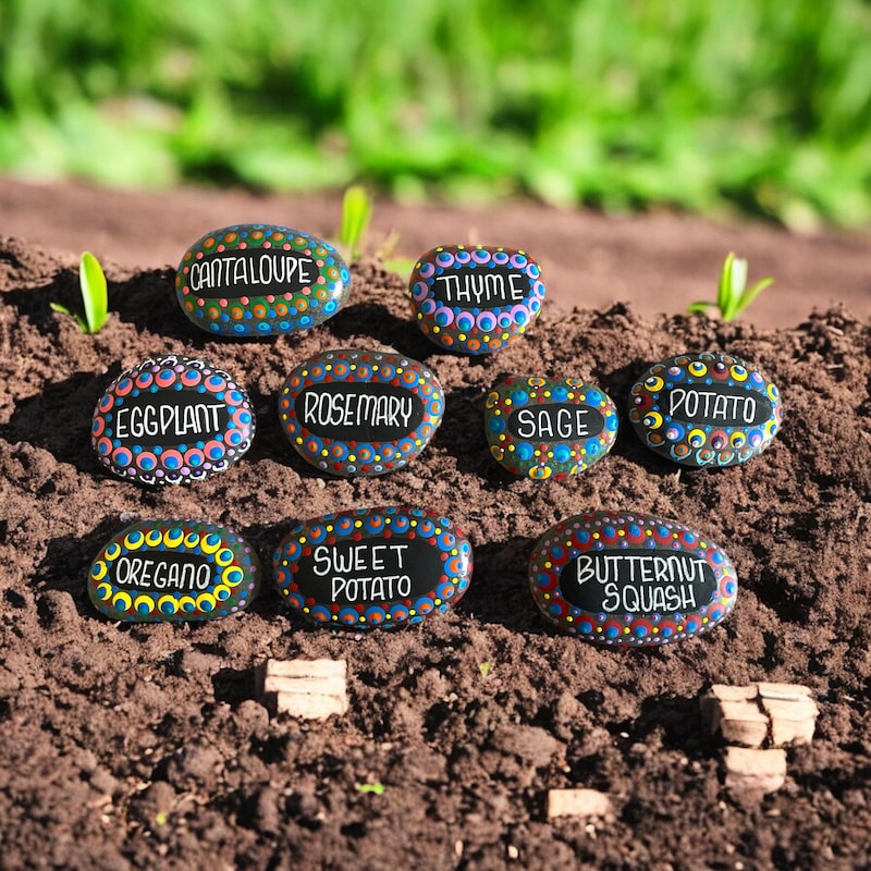 Vegetable Garden Rocks - Etsy