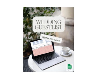 Wedding Guest List Planner: Automated Google Sheets (Digital Download)