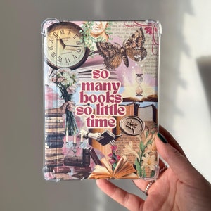 So Many Books, So Little Time Kindle Insert | Bookish Kindle Printable | Clear Case Insert for Paperwhite, Colorsoft, Basic, Scribe & Oasis