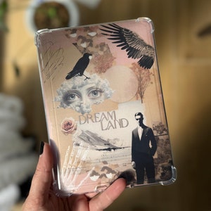 Dreamland Kindle Insert for Clear Case | Surreal Vintage-Inspired Insert for Paperwhite, Basic, Scribe, Oasis | Printable - Digital Download