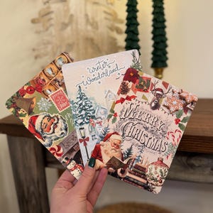 Holiday Collection Kindle Bundle | Vintage Merry Christmas, Winter Wonderland & Merry And Bright Kindle Case Inserts | Digital Printable