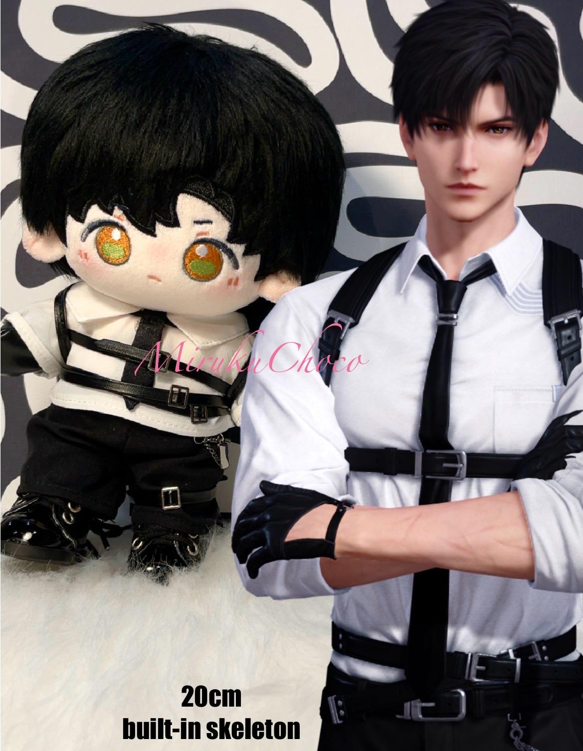 Love and Deepspace Zayne 20cm/8in Plush Doll With Total Lockdown