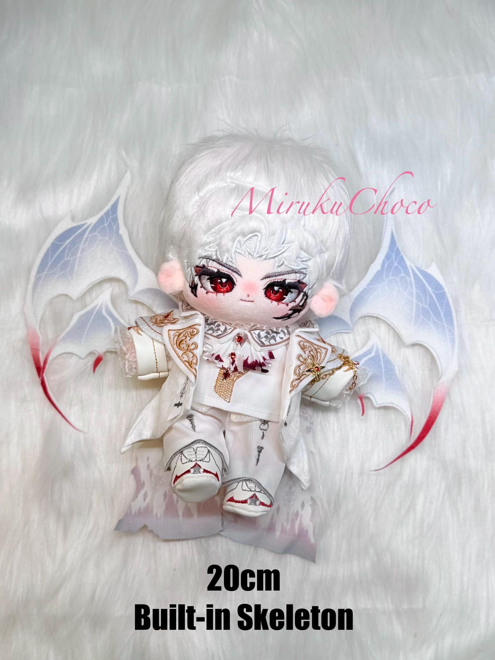 Love and Deepspace 20cm Sylus Plush Doll With Silverwing Fiend