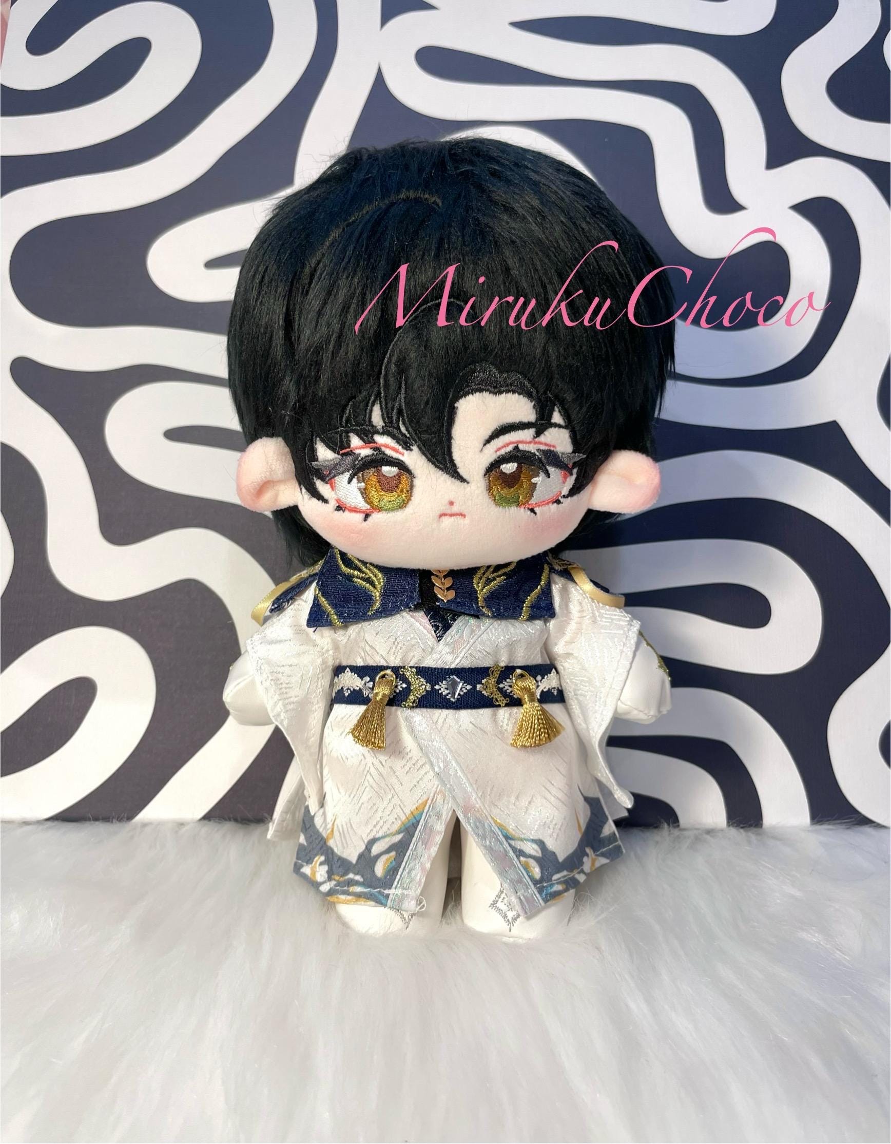 Love and Deepspace Zayne 20cm/8in Plush Doll With Cascading Clouds