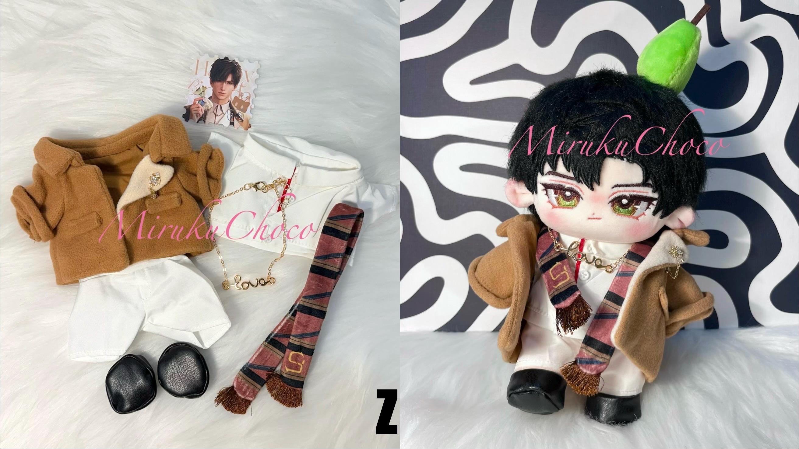 Love and Deepspace Zayne 20cm/8in Plush Doll With Birthday Autumn