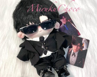 Love and Deepspace Zayne 20cm/8in Plush Doll With Black Grey Suit