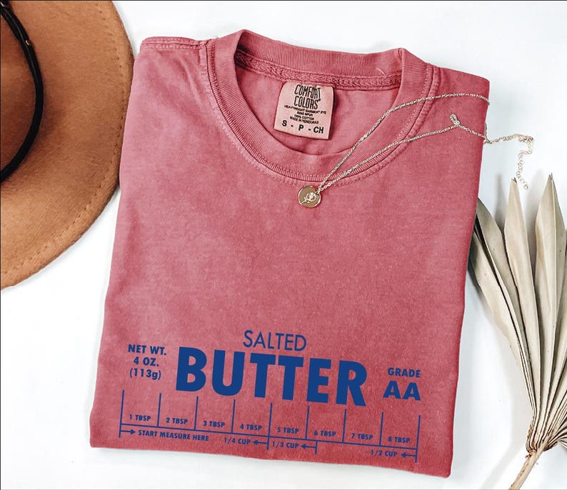 Salted Butter Shirt, Funny Baker Gift Shirt, Butter Lover Shirt image 2