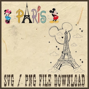 Disneyland Paris Family Png, Disneyworld Png, Magical Kingdom Png, Mickey and Minnie Mouse Png, Paris Family Vacation Png, Disney Couple Png