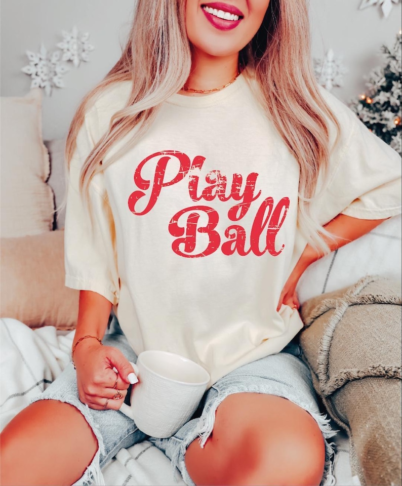 Play Ball Shirt, Game Day Shirt, Baseball Game Fan Shirt, Cute Baseball Shirt, Sport Mom Shirt image 1