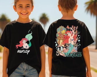 Custom Ariel Inspired Mermaid Disney Shirt, Personalized Name The Little Mermaid Shirt, BP