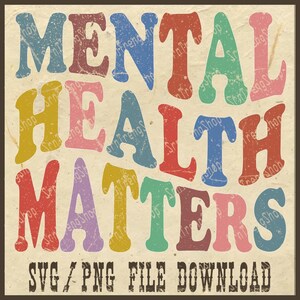 La salud mental importa, Svg de concienciación sobre la salud mental, Svg motivacional, Psicólogo terapeuta, Descarga digital