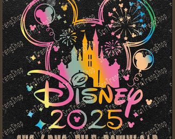 Disney 2025 Shirt Png, Magical Castle Land Trip Shirt Png, Family Holiday Trip Png, Disney Land Trip Family Matching Shirt Template