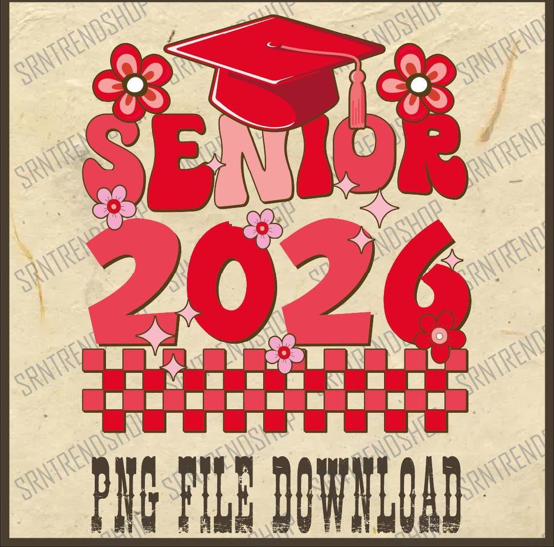 Senior 2026 Png, Retro Graduation Cap Png, Class of 2026 Shirt Design ...