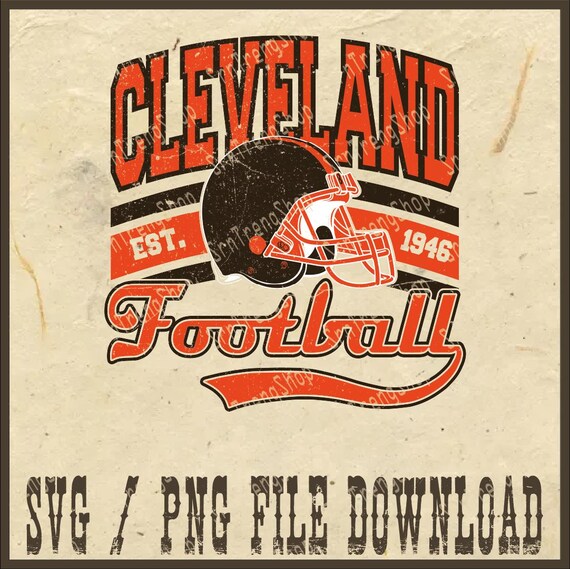 Cleveland Football Png, Football Season Png, Cleveland Football Game Day Png, Weekend Football Png, Cleveland Football Gift Png