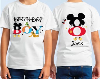 Chemise anniversaire Mickey personnalisée, chemise voyage Disney, chemise de sport Disney, chemise Mickey Mouse, chemise Disneyworld, BP