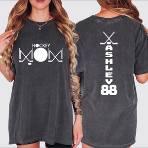 Custom Hockey Mom Shirt, Hockey Mama Shirt, Hockey Lover Shirt, Hockey Player Shirt, BP image 1