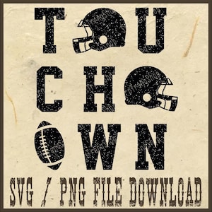 Touchdown estilo vintage (PNG), fútbol americano (SVG), día del partido (SVG), temporada de fútbol (PNG), fútbol universitario (PNG), mamá del estadio (descarga digital)