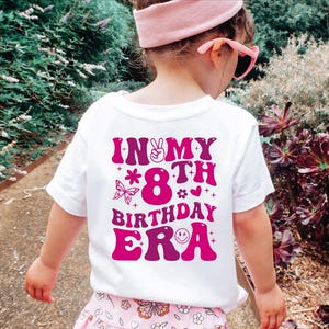In My 8th Birthday Era Svg Png, Happy Birthday Groovy Svg, Birthday Party Png, Eight Years Birthday Png Svg, Birthday gift