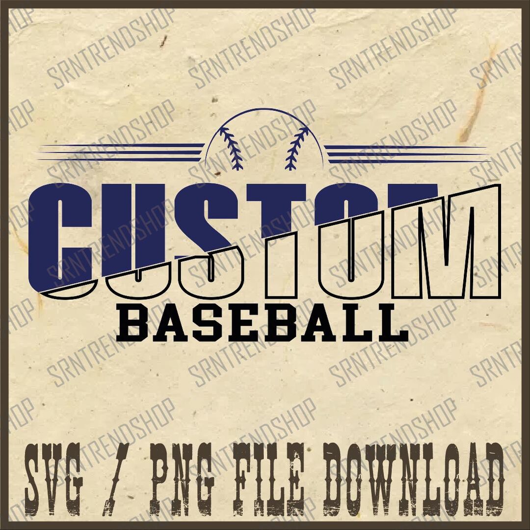 Custom Baseball Png, Baseball Season Png, Personalized Baseball Name ...