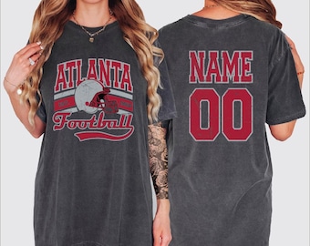 Customized Atlanta Football Shirt, Custom Name Number Atlanta Football Shirt,BP