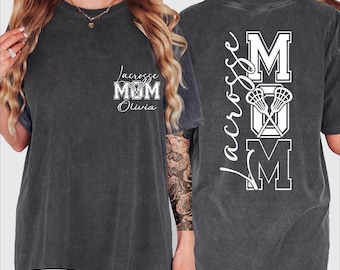 Custom In My Lacrosse Mom Era Shirt, Mother's Day Tshirt, Custom Lacrosse Name Mom Tee, Sports Mom Shirt, Lacrosse Team Mom Shirt, BP