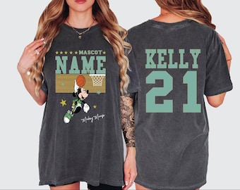 Custom Disney Team Mickey Basketball Shirt, Disney Trip Shirt, Disneyland Shirt,BP