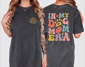 In My Dog Mom Era Shirt, Dog Mom Tshirt, Dog Lover Mom Tee, Dog Owner Mom Shirt, Dog Lover Mom Shirt, Leopard Graphic Paw Shirt, BP