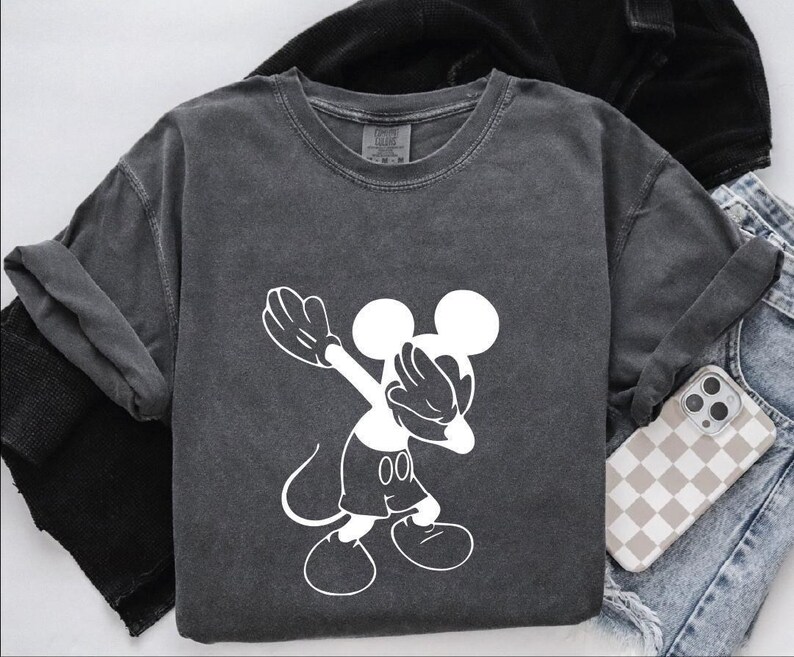 Disney Mickey Dabbing Shirt, Disney Family Matching Shirt, Mickey Mouse Tee, Disney Matching Tshirt, That Way Dab Tshirt image 2