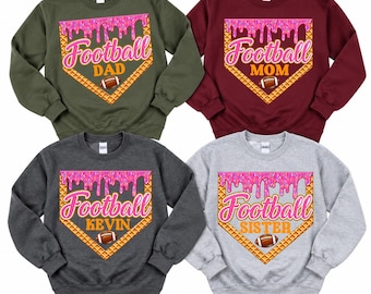 Football Birthday Boy Girl Ice Cream Sweatshirt, Football Mom Dad Sister Boy Family Sweatshirt, Football Party Sweater