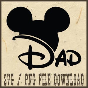Disney Dad Png ,Funny Disney Dad Png, Father&#39;s Day Png, Disney Family Matching Png, Disney Trendy Head Png, Mickey Mouse Png, Cool Dad Png