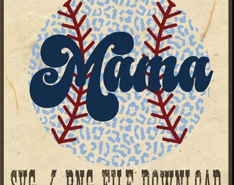 Mama Baseball Png, Leopard Baseball Mama Png, Baseball Mama Png, Baseball Lover Png, Mother Day Png, Trendy Mother Day Png, Sports Mom Png